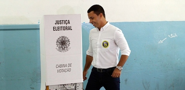 Rogério Lins (PTN), prefeito eleito de Osasco, durante o 2º turno das eleições de 2016